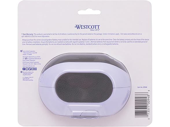 Westcott iPoint Dash Pencil Sharpener
