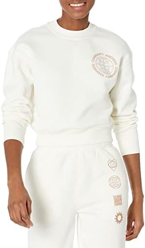 Amazon Essentials Women's Cropped Drop Shoulder Sweatshirt