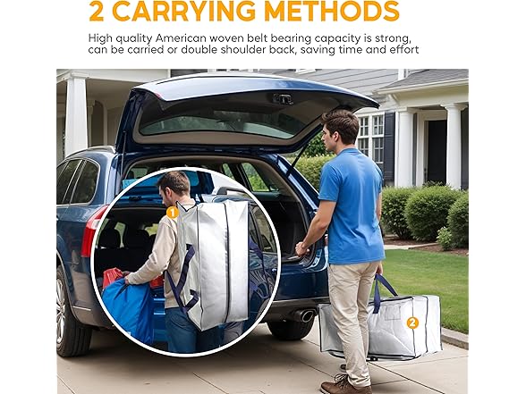 HealSmart 10 Pack Extra Large Moving Bags