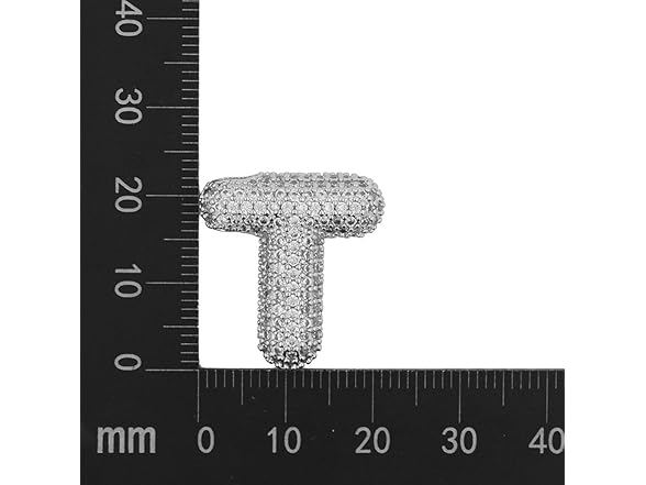 DIOWUS Bubble Letter Necklace Gold