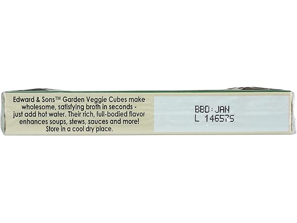 EDWARD & SONS Garden Vegetable Bouillon Cubes 2.9 oz