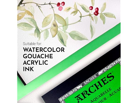 Arches Watercolor Pad, Cold Press, 9x12 inche