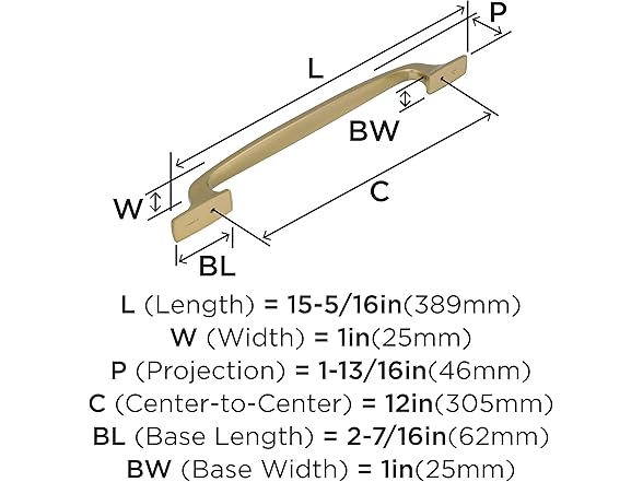 Amerock Highland Ridge Pull, 12"