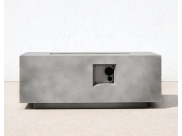 Brayden Studio B120P162827 Rectangular 42" Concrete Fire