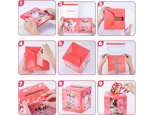 DMHG 42 Pack Pet Valentine's Day Cards