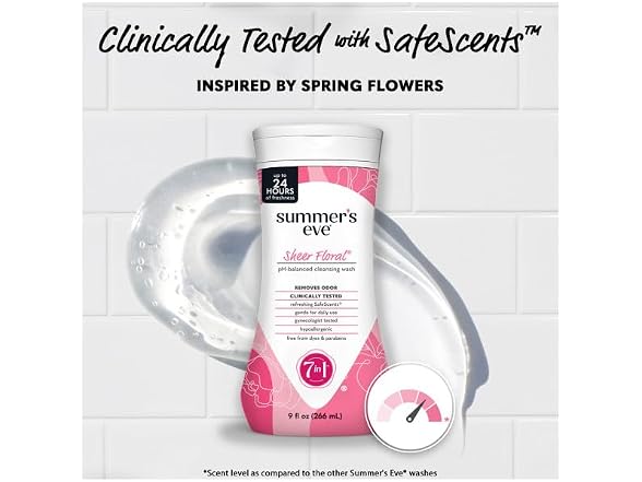 Summers Eve Sheer Floral Wash 9oz