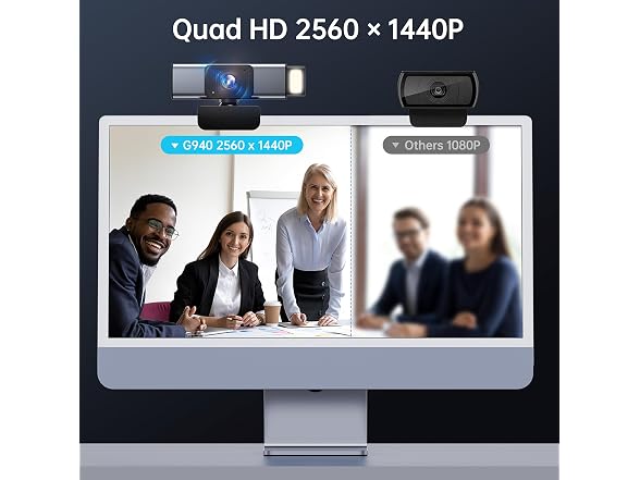 GUSGU G940 2K Quad HD Webcam for PC