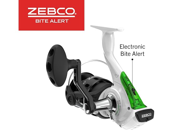 Zebco Bite Alert Spinning Reel and Fishing Rod Combo, 7-Foot