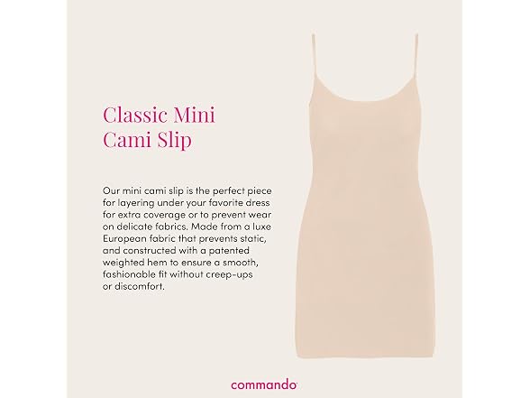Commando (X-Small-Small) Classic Mini Cami Smooth