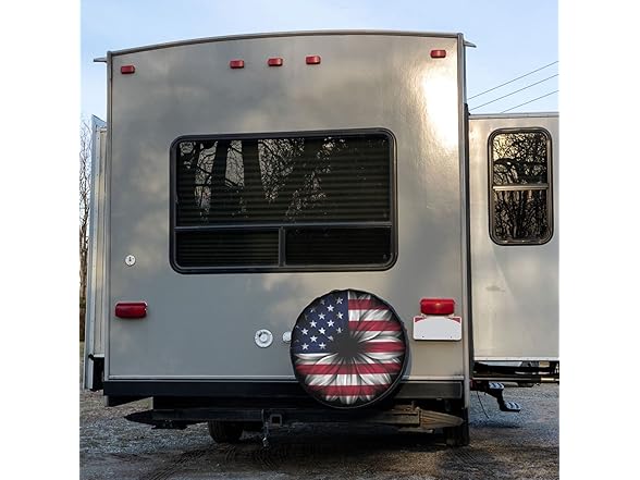 USA Flag Abstract Flower Spare Cover