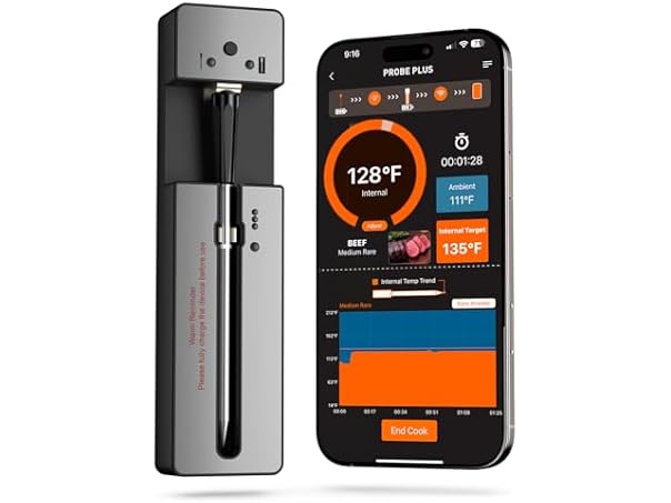 $34.99, Was $58.06, 39% Off! Upgraded Smart Bluetooth Wireless Meat Thermometer dealfomo