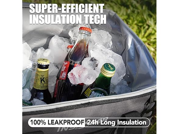 INSMEER Soft Cooler Bag W/ Hard Shell