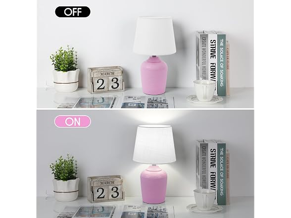 BesLowe Small Table Lamps Set of 2