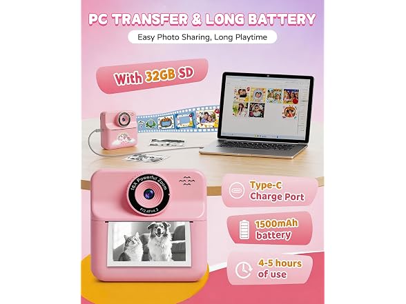 Kids Camera Instant Print