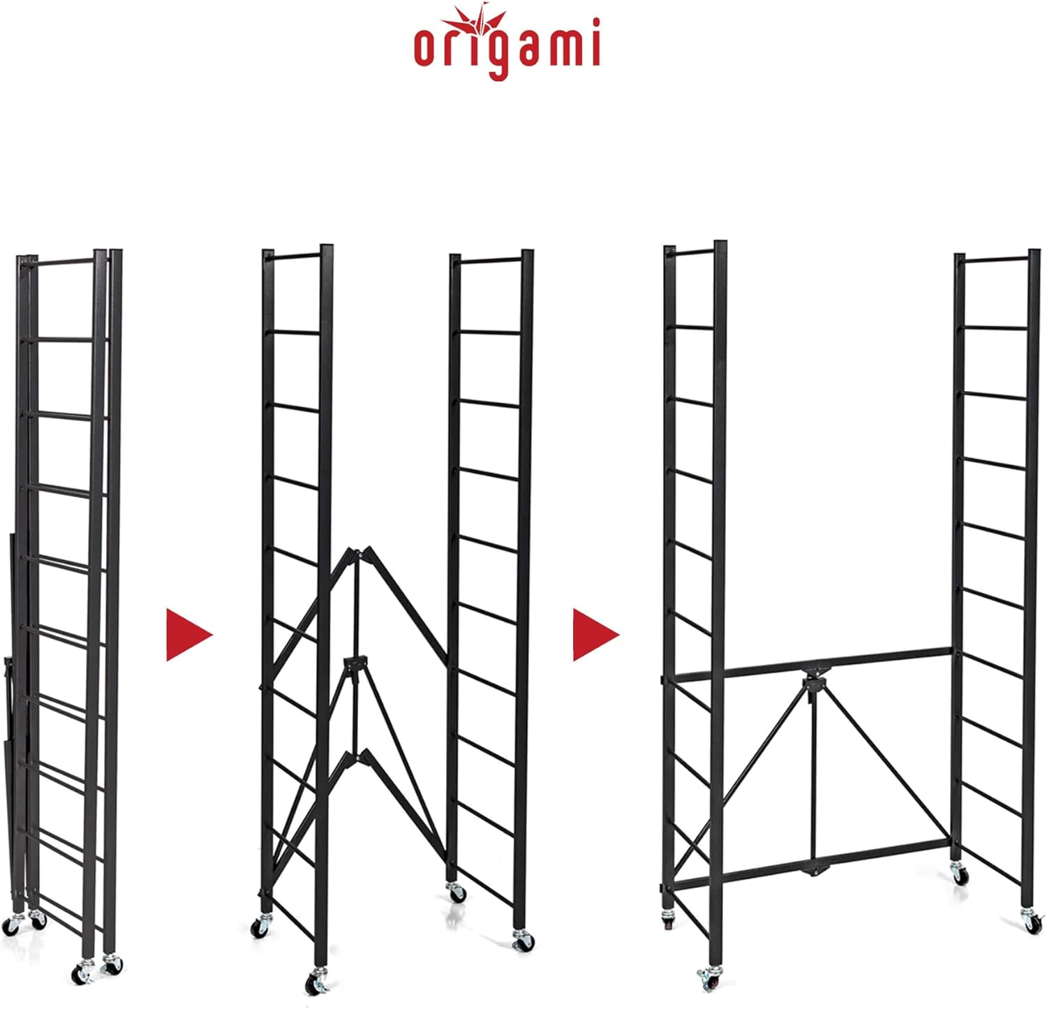 Origami 4 Tier Adjustable Shelf Rack - Gallery 18