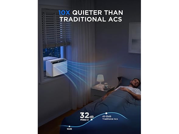 Midea 12000 BTU U-Shaped Smart Window AC 550 Sq Ft