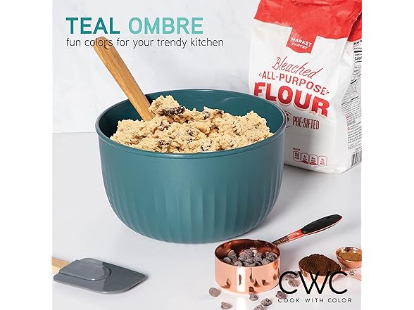 COOK WITH COLOR Plastic Mixing Bowl