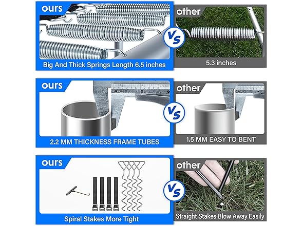 YSSOA 12FT Recreational Trampoline w/ Safety Enclosure