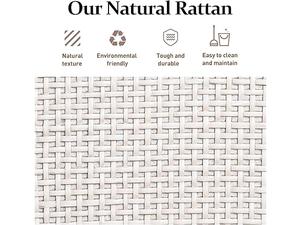 FansaFurn Rattan Sideboard Cabinet