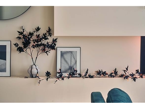 Birchlitland Halloween Black Maple Garland