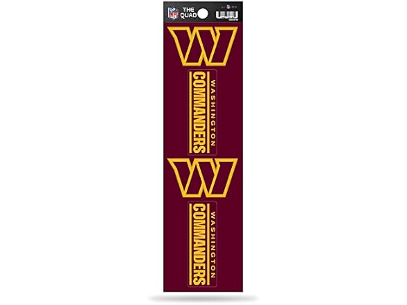 Washington Commanders Quad Decal