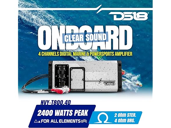  DS18 NVY-T800.4D 4-Channel Marine 