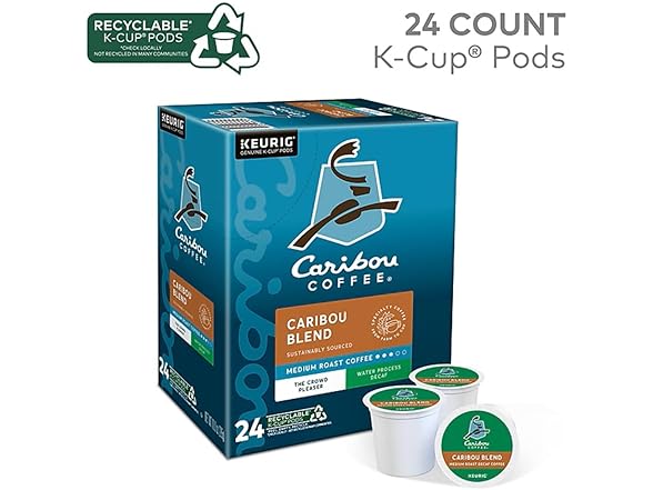 Caribou Blend Decaf K-Cups, 96ct