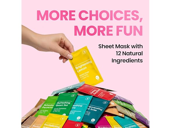 GLAM UP Premium Facial Sheet Mask 12 Com
