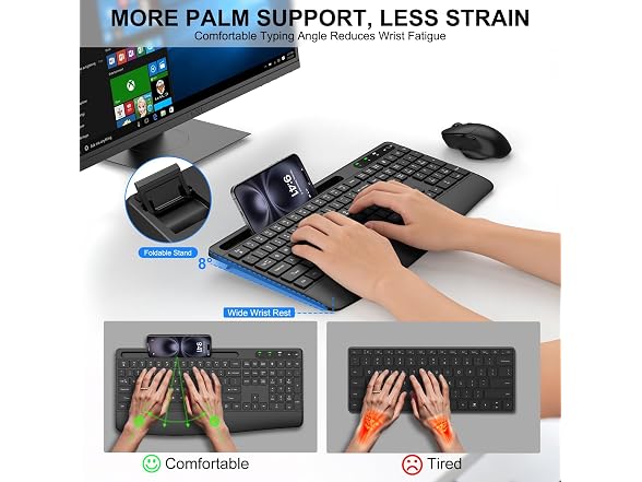 Wireless Keyboard and Mouse Combo