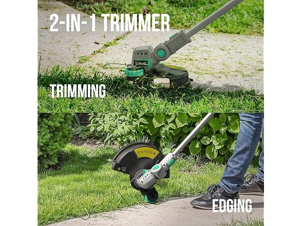 Litheli 20V 12 Inch Cordless String Trimmer