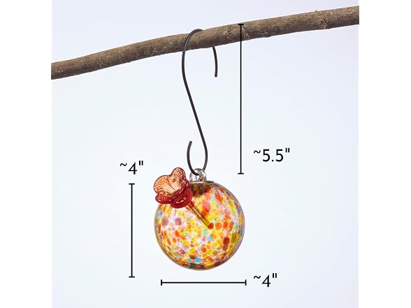 Red Carpet Hummingbird Feeder Multicolor