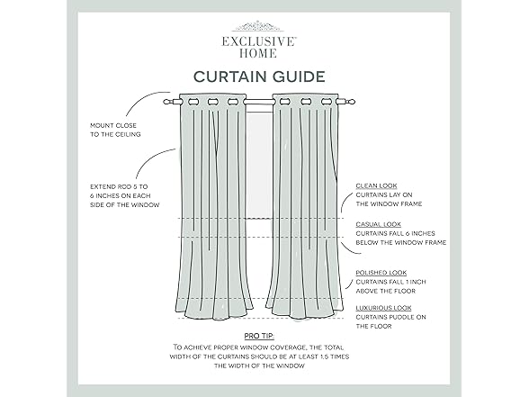 EXCLUSIVE HOME Chateau Striped Curtain Panel Pair