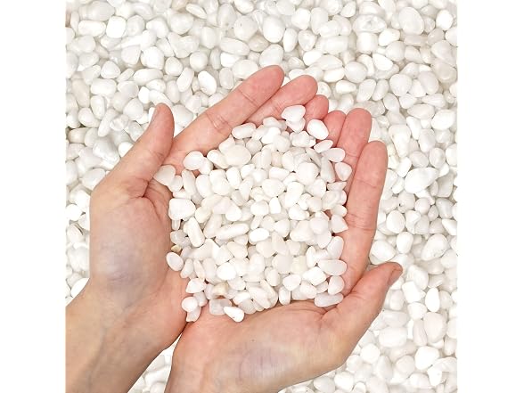 Decorative Outdoor White Pebbles