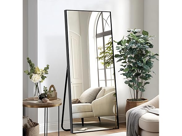 NicBex Full Length Mirror w/Stand, 64"x24"