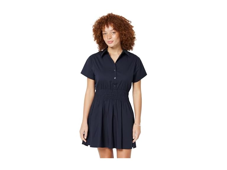 Amazon Essentials Women Flare Cotton Poplin Dress - Gallery 6