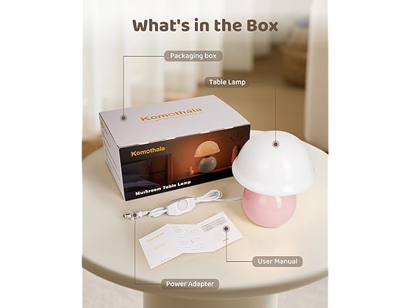 Komothala mushroom lamp