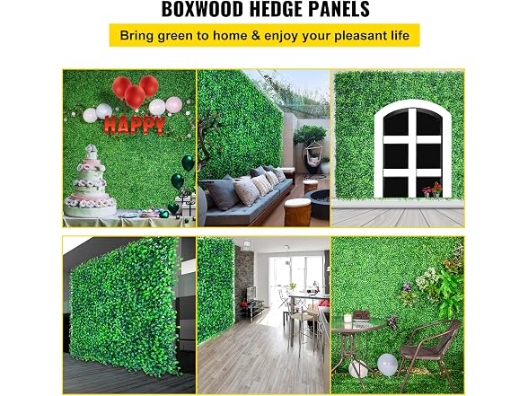 Artificial Boxwood Panels, 20 PCS 20\"x20\"