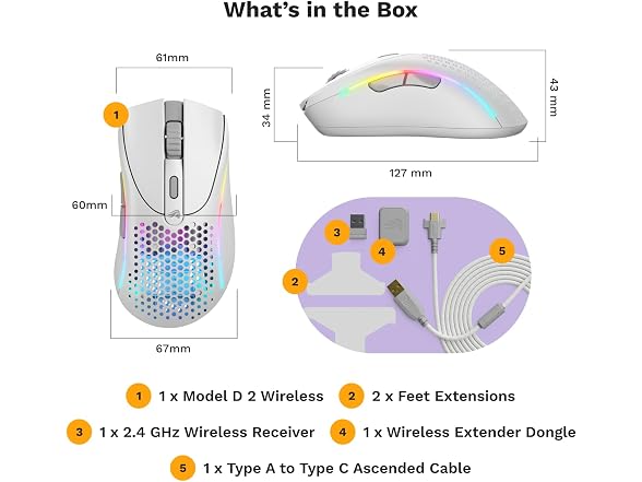 Glorious Gaming Wireless Ergonomic Mouse
