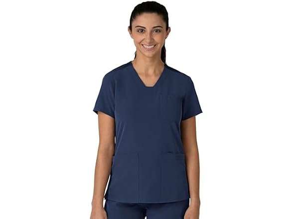Wink Women (XS) Flex-n-reach V-neck Scrub Top