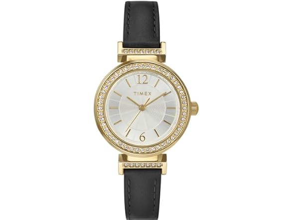 Timex Black/Gold Dress Watch (31mm)