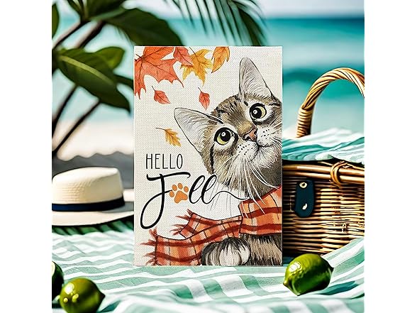 Cat Garden Flags 12x18 Seasonal 4Pk