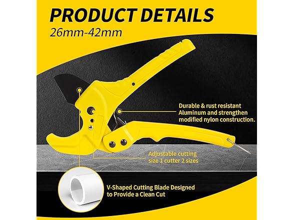 osaasi PVC pipe cutter, up to 1-5/8" PVC cutte