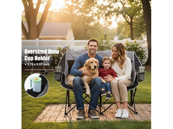 SUNNYFEEL Heated Double Camping Chair