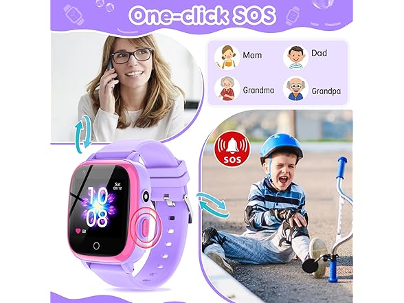 cjc 4G Smart Watch for Kids with GPS Tracker, Texting and Calling