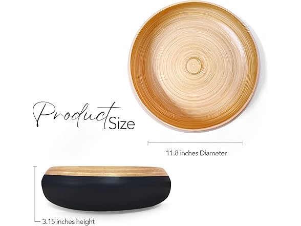 TPIA Bamboo Fruit Bowl