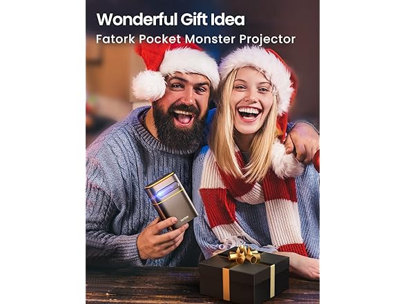 FATORK Mini Projector with 5G WiFi