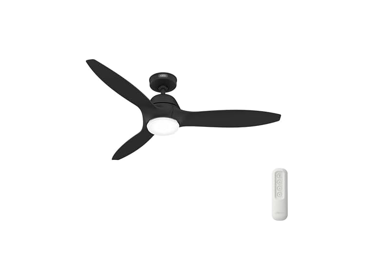 Hunter Fan 52" Indoor/Outdoor Ceiling Fan, Matte Black