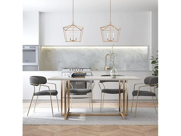 Gold Chandelier, 17.5"x17.5"x20"