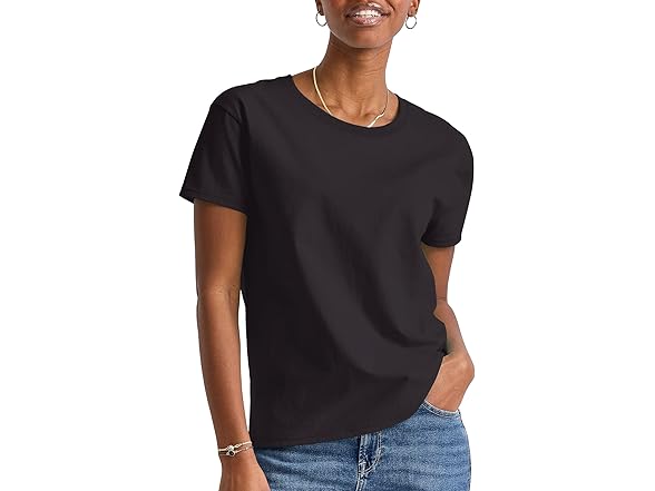 Hanes Black Comfort 3Pack Tees (XS)