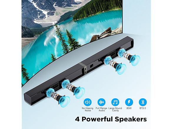 MZEIBO 2 in 1 Sound Bars